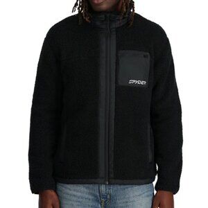 NEW SPYDER unisex sherman full zip - black LARGE